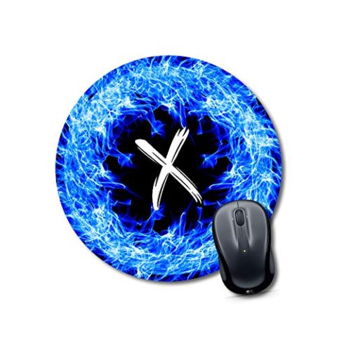 Crafty Worth mouse pad round Alphabet X Mouse pad Round Mouse Pad for Laptop/pc (9X9 Inches)