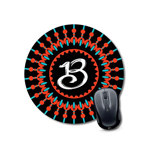 Crafty Worth mouse pad in low price Alphabet B Mouse pad Round Mouse Pad for Laptop/pc (9X9 Inches)