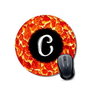 mouse pad razor Alphabet C Mouse pad Round Mouse Pad for Laptop/pc (9X9 Inches)
