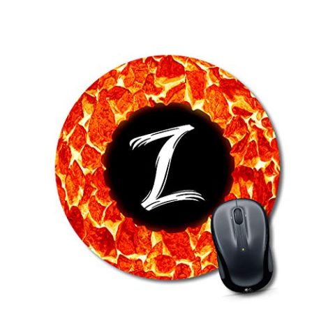 Crafty Worth round mouse pad with cushion Alphabet Z Mouse pad Round Mouse Pad for Laptop/pc (9X9 Inches)
