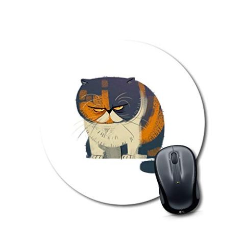 Crafty Worth mouse pad under 150 cat Mouse pad cute Round Mouse Pad for Laptop/pc (9X9 Inches)