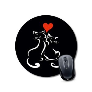 Crafty Worth unicorn cat ear mousepad 9x9
