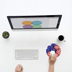 mouse pad with for gamingsupport gel american flag Mouse pads Round Mouse Pad for Laptop/pc (9X9 Inches)