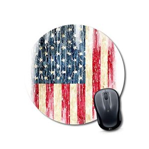 mouse pad rgb american flag Mouse pads Round Mouse Pad for Laptop/pc (9X9 Inches)