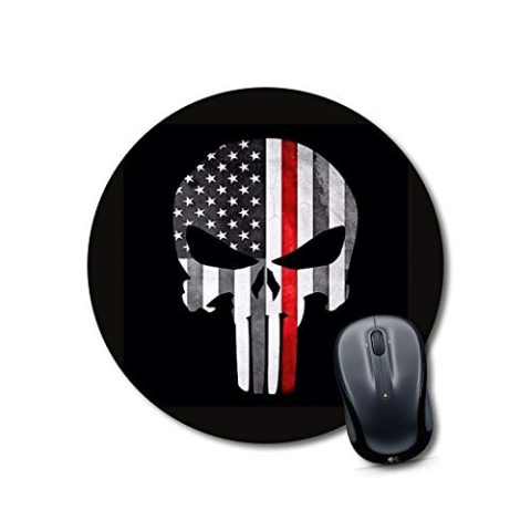 Crafty Worth mouse pads american flag Mouse pads Round Mouse Pad for Laptop/pc (9X9 Inches)