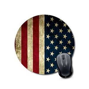 mouse pad for pc american flag Mouse pads Round Mouse Pad for Laptop/pc (9X9 Inches)