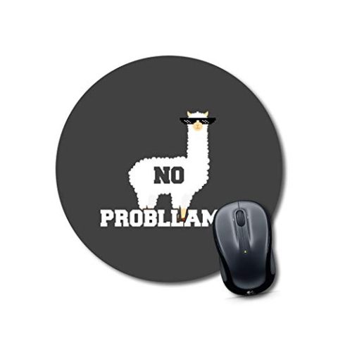 Crafty Worth mouse pad anime llama Mouse pad for girls Round Mouse Pad for Laptop/pc (9X9 Inches)