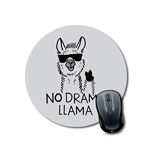 Crafty Worth mouse pad cheap llama Mouse pad for girls Round Mouse Pad for Laptop/pc (9X9 Inches)