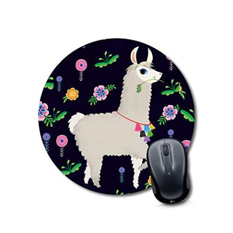 Crafty Worth mouse pad cushion Mouse pad for girls stylish latest Round Mouse Pad for Laptop/pc (9X9 Inches)