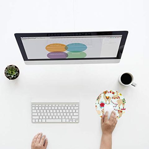 Crafty Worth mouse pad cloth Mouse pad for girls stylish latest Round Mouse Pad for Laptop/pc (9X9 Inches) - alternate view