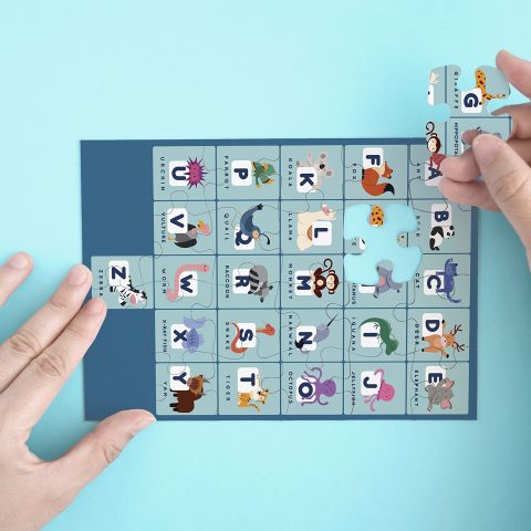 Crafty Worth | ABCD Play & Learn Puzzle | Educational | Puzzle | For Kids | puzzles for kids | Jigsaw puzzle for kids| Educational toys |Wooden Puzzle | Age 3+ |A4 size - alternate view