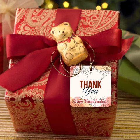Crafty Worth Wooden| Thank You Tags for Celebrating with Us Gift Wrap Tags Twine for Baby Shower, Christmas Customized for Birthday, Engagement, Anniversary and All Other Parties/Events Set of 12 - alternate view