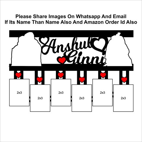 Crafty Worth | customized photo frame with photo | customized frames gifts Customized Photo Frame with photos and Name 12×18 inch - alternate view