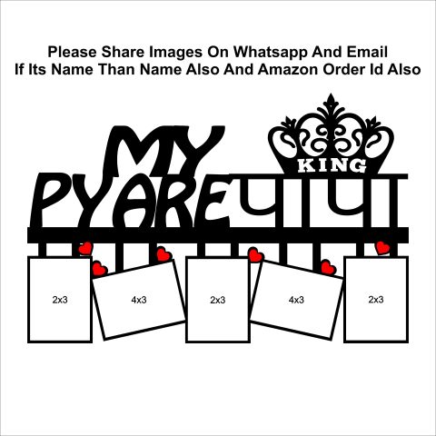 Crafty Worth | customized frames for dad | customized gifts Customized Photo Frame with Name 12×18 inch - alternate view