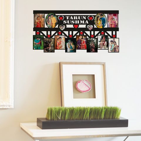 Crafty Worth | customized photo frames with photo | customized frames gifts Customized Photo Frame with photos and Name 12×24 inch - alternate view