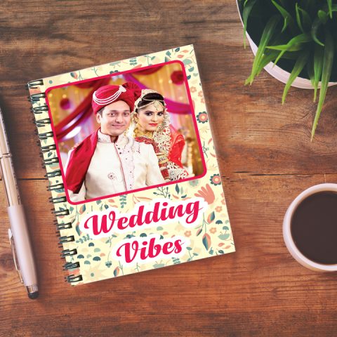 Wedding Vibes Personalized Photo Notebook - alternate view