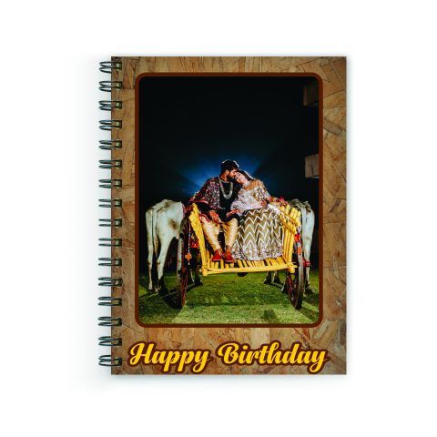Crafty Worth | notebook diary unruled | customized gifts Customized Notebook Wire Bound Spiral Printed unruled Pages :160 (Size :A5) - alternate view