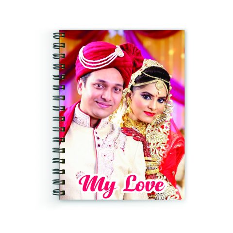 Crafty Worth | Notebook Diary unruled | customized gifts | Customized Notebook Diary Wire Bound Spiral Printed unruled for birthday, anniversary, retirement, baby shower gift Pages :160 (Size :A5) - alternate view