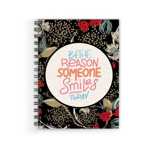 Crafty Worth A5 spiral notebook with Be the Reason motivational cover