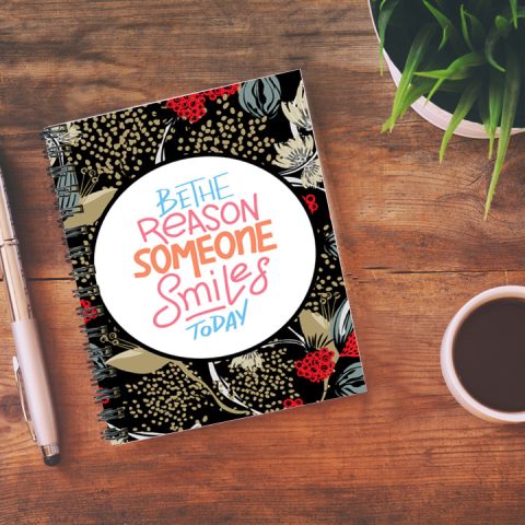 Crafty Worth Be the Reason , Wire Bound Spiral Printed unruled note books Pages :160 (Size :A5) - alternate view