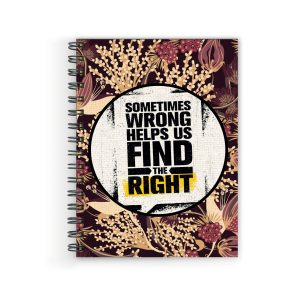 Crafty Worth A5 unruled diary with Something Wrong quirky cover