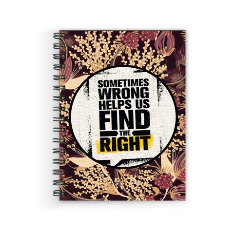 Crafty Worth Something Wrong , Wire Bound Spiral Printed unruled notebook water bottle Pages :160 (Size :A5)
