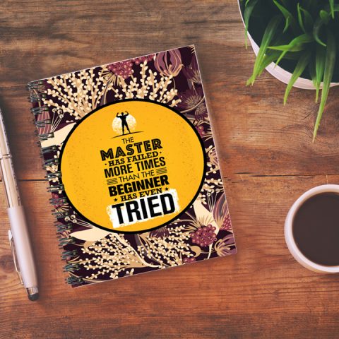 Crafty Worth The master has failed , Wire Bound Spiral Printed unruled notebook set Pages :160 (Size :A5) - alternate view