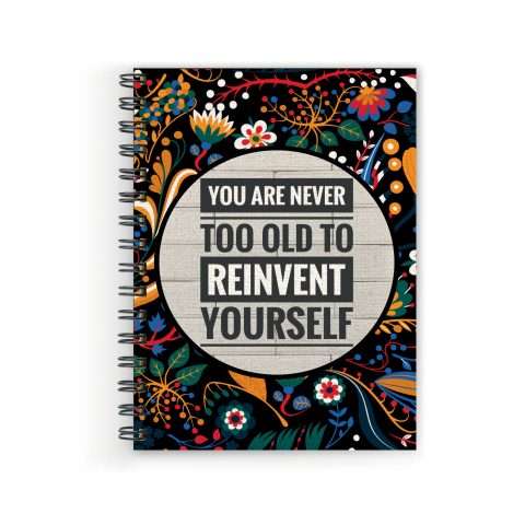 Crafty Worth you are never too old , Wire Bound Spiral Printed unruled notebook a5 Pages :160 (Size :A5)
