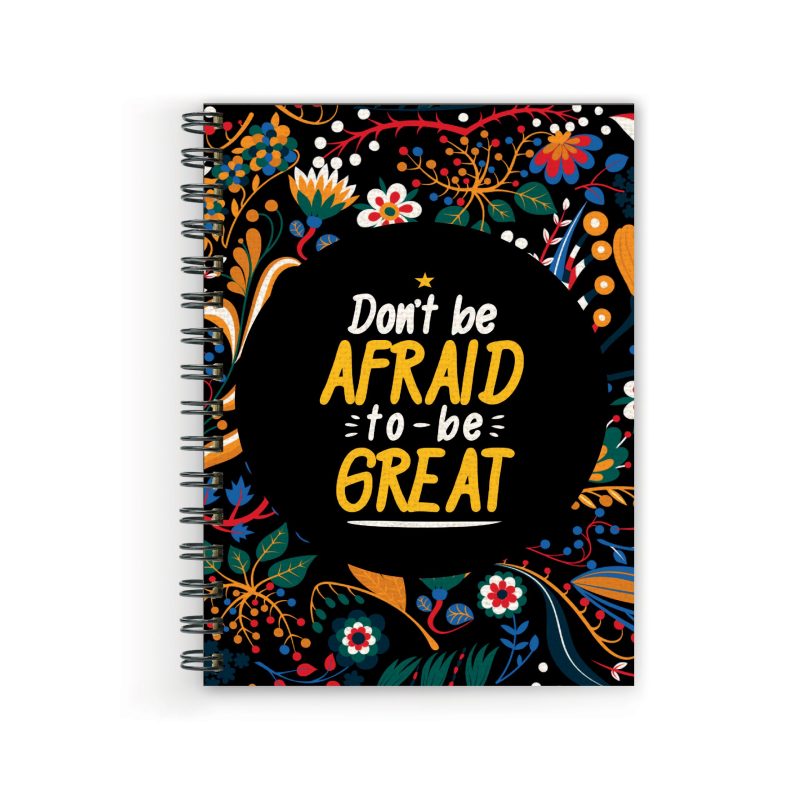 Floral Motivational A5 Spiral Notebook