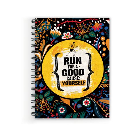 Crafty Worth run for a good cause , Wire Bound Spiral Printed unruled a note book Pages :160 (Size :A5)
