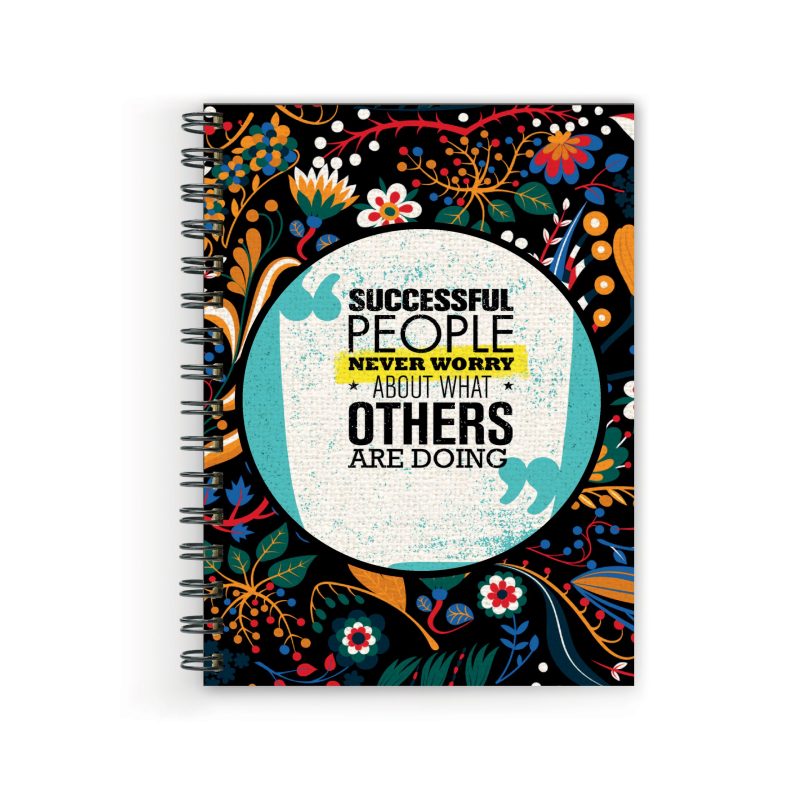 Successful People Motivational Spiral Diary