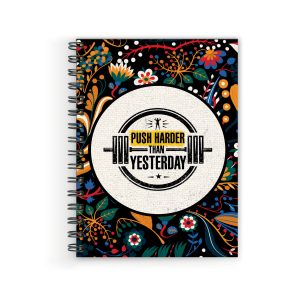 Crafty Worth A5 diary with Push Harder motivational cover