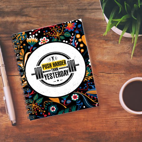 Crafty Worth push harder than Wire Bound Spiral Printed unruled diary for brother Pages :160 (Size :A5) - alternate view
