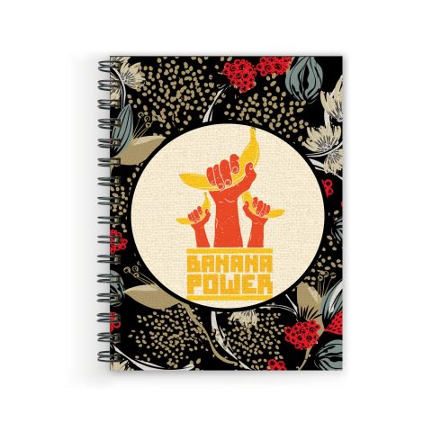 Crafty Worth banana power , Wire Bound Spiral Printed unruled notebook classmate 200 pages Pages :160 (Size :A5)