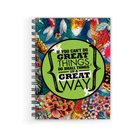 Crafty Worth if you can’t do , Wire Bound Spiral Printed unruled notebook computer for kids Pages :160 (Size :A5)