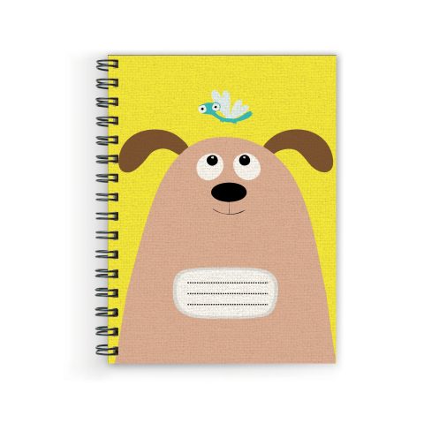 Crafty Worth cartoon with bird , Wire Bound Spiral Printed unruled notebook combo Pages :160 (Size :A5)