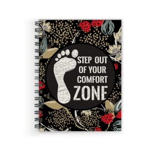 Crafty Worth A5 designer diary with Step Out of Your Comfort Zone cover