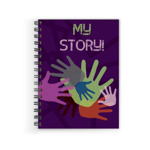 Crafty Worth My story , Wire Bound Spiral Printed unruled notebook for office Pages :160 (Size :A5)
