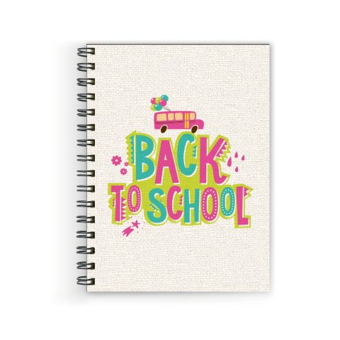 Crafty Worth back to school Wire Bound Spiral Printed unruled diary for calligraphy Pages :160 (Size :A5)