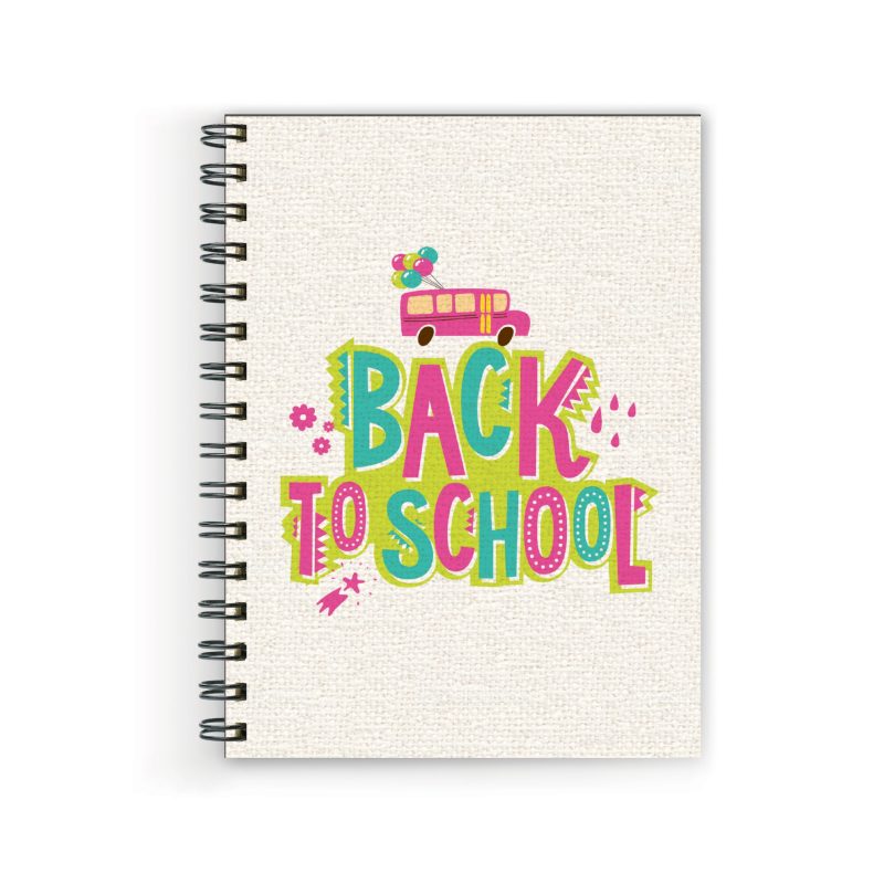 Crafty Worth back to school , Wire Bound Spiral Printed unruled note book gift items Pages :160 (Size :A5)