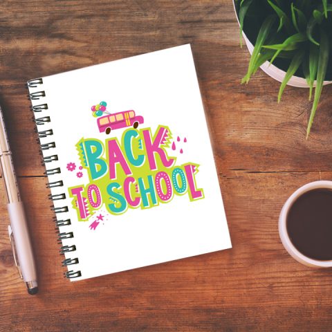 Crafty Worth back to school Wire Bound Spiral Printed unruled diary for calligraphy Pages :160 (Size :A5) - alternate view