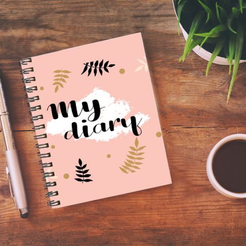 Crafty Worth My diary , Wire Bound Spiral Printed unruled note book game Pages :160 (Size :A5) - alternate view