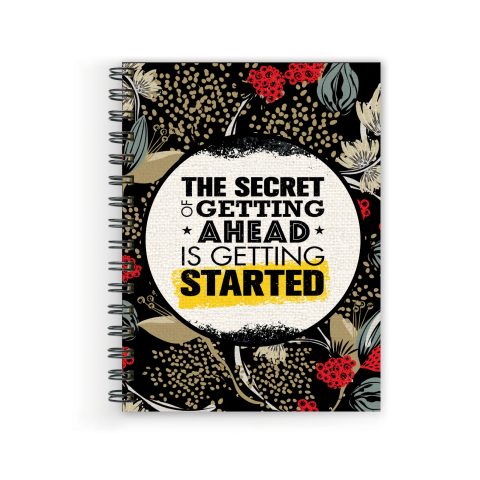 Crafty Worth the secret of getting Wire Bound Spiral Printed unruled diary for cook book cheap Pages :160 (Size :A5)