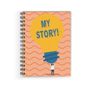 Crafty Worth A5 college diary with My Story cover