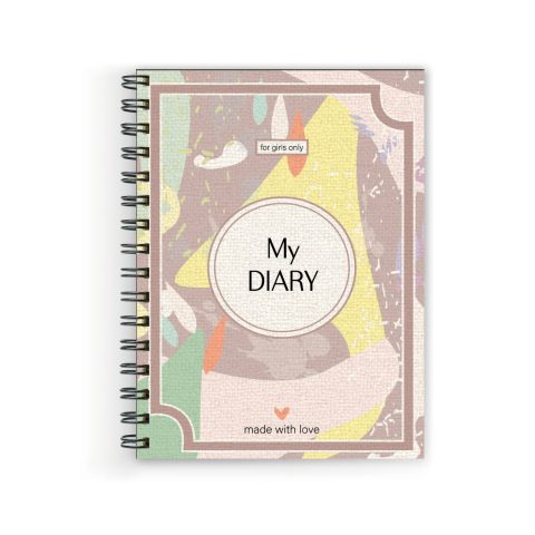 Crafty Worth my diary Wire Bound Spiral Printed unruled diary for executive Pages :160 (Size :A5)