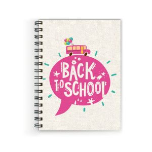 Crafty Worth A5 diary with Back to School pink cover