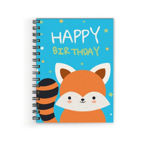 Crafty Worth Happy birthday , Wire Bound Spiral Printed unruled dairies notebook journal Pages :160 (Size :A5)