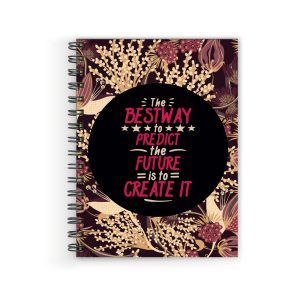 Crafty Worth A5 diary with The Best Way to Predict quote cover