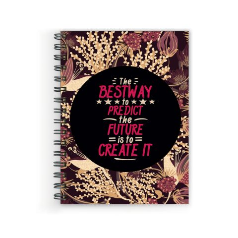 Crafty Worth the bestway to predict , Wire Bound Spiral Printed unruled notebook japan import Pages :160 (Size :A5)