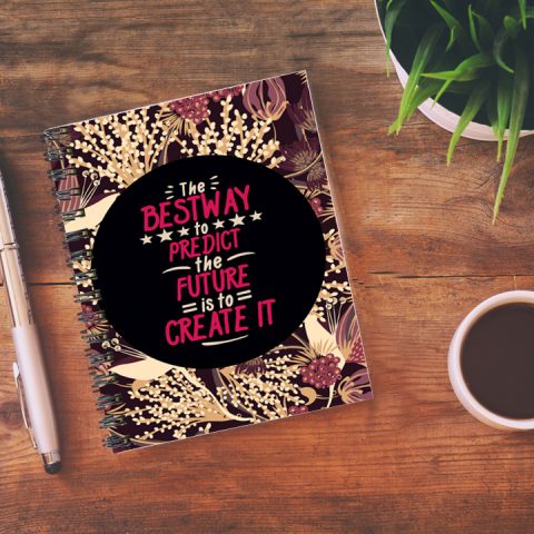 Crafty Worth the bestway to predict , Wire Bound Spiral Printed unruled notebook japan import Pages :160 (Size :A5) - alternate view